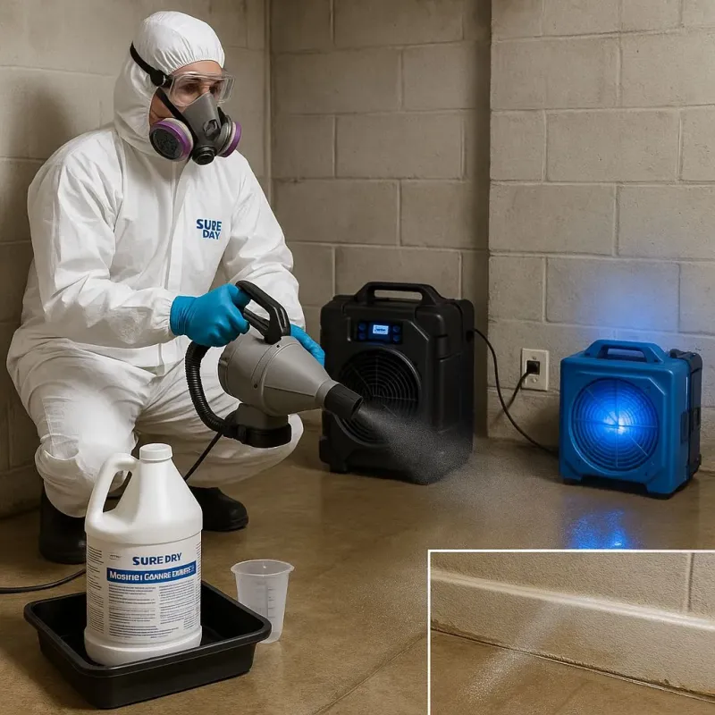 Sanitization and Odor Removal process in Spring Hope, NC